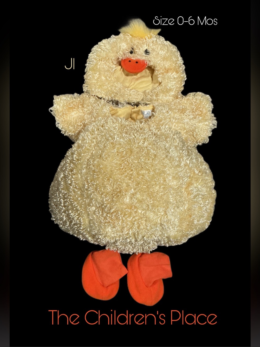 THE CHILDRENS PLACE Fuzzy Duck Halloween Costume Size 0-6 Months